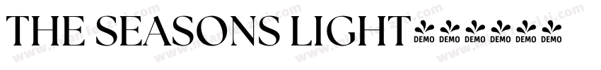 THE SEASONS LIGHT字体转换